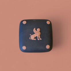 Alternative view of Wedgwood Egyptian Sphinx Trinket Box Black & Terracotta Jasperware