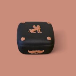 Wedgwood Egyptian Sphinx Trinket Box Black & Terracotta Jasperware